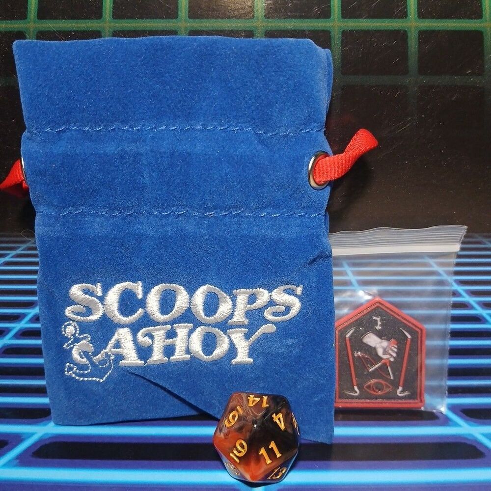 STRANGER THINGS Treasure Packs SCOOPS AHOY Oversize D20 Coin Dice Booster